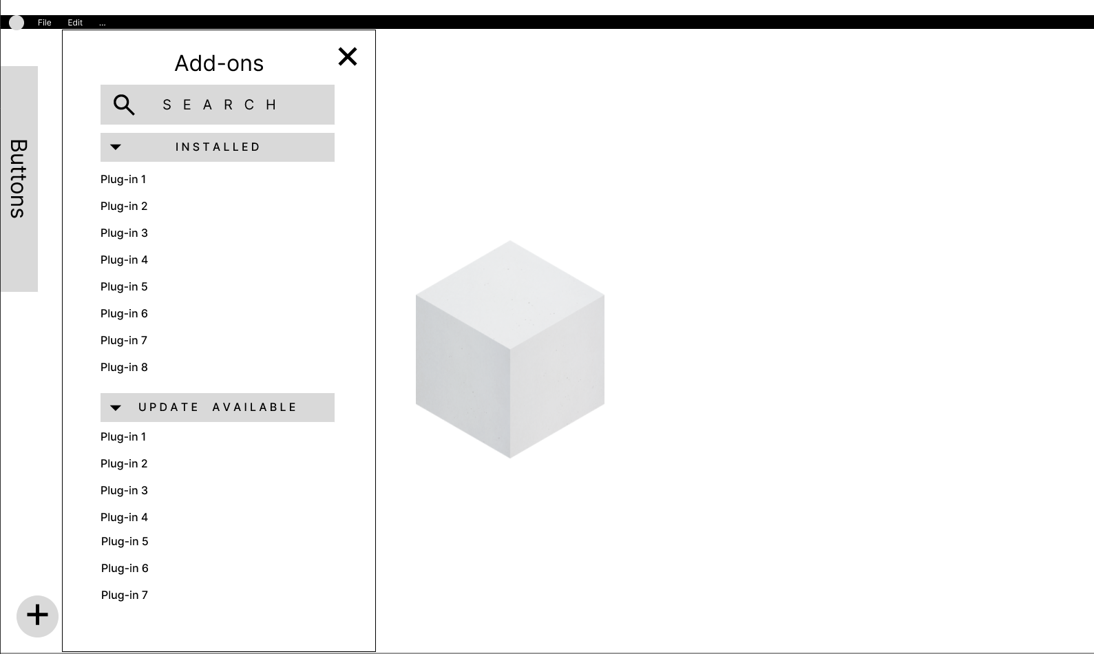 Lo-fi prototype B: VS Code-style panel concept